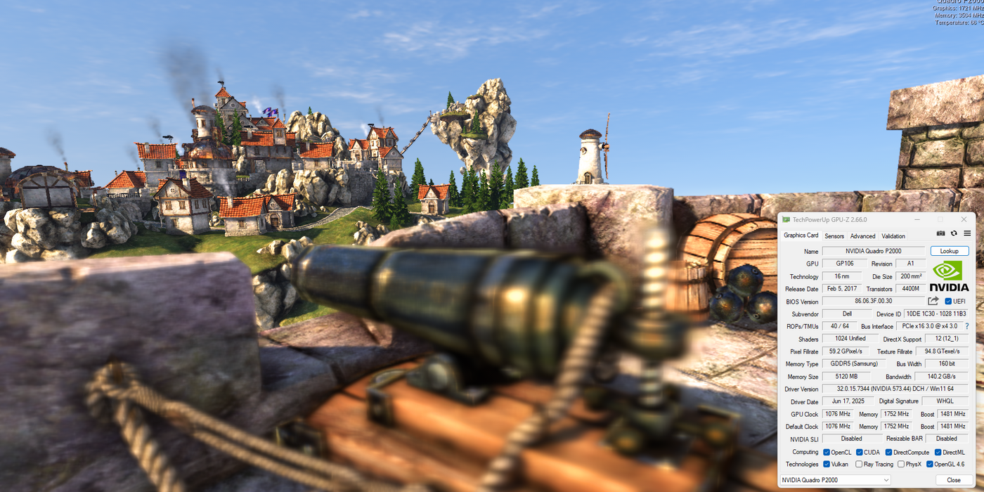 NVIDIA Quadro P2000 5GB GDDR5 - Graphics Card / 4x DisplayPort