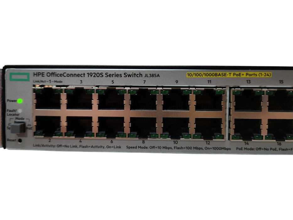 HPE OfficeConnect 1920s JL385A, 24 Port Gigabit PoE+ Network Switch