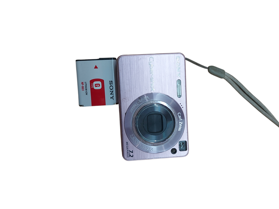 Sony Cybershot DSC-W120 Digital Camera 7.2MP 4x Optical Zoom Pink Auto Focu