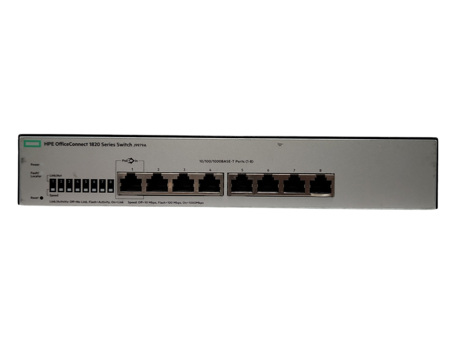 HP OfficeConnect 1820-8G 8 Port Gigabit Managed Layer 2 Switch J9979A