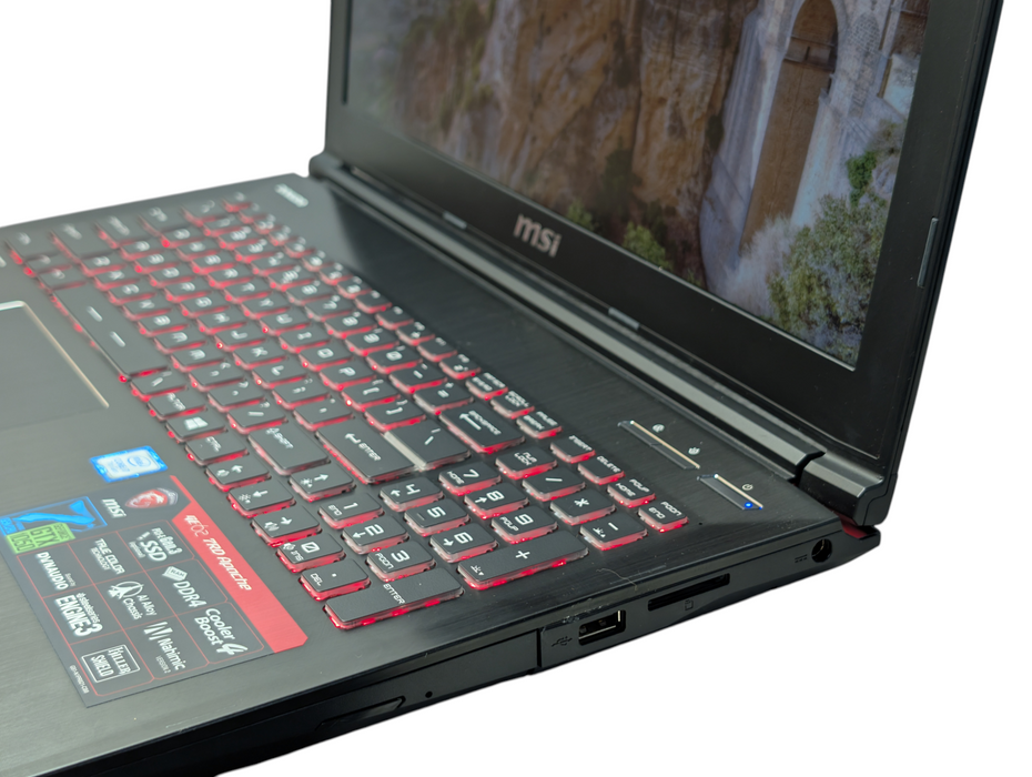 MSI GE62 7DR Apache Intel Core i7-7700HQ 16GB RAM 256GB SSD + 1TB HDD - BudLap