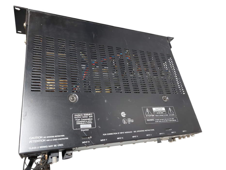 TOA 900 Series 2 Amplifier Model: A-906MK2 Rack Mountable =
