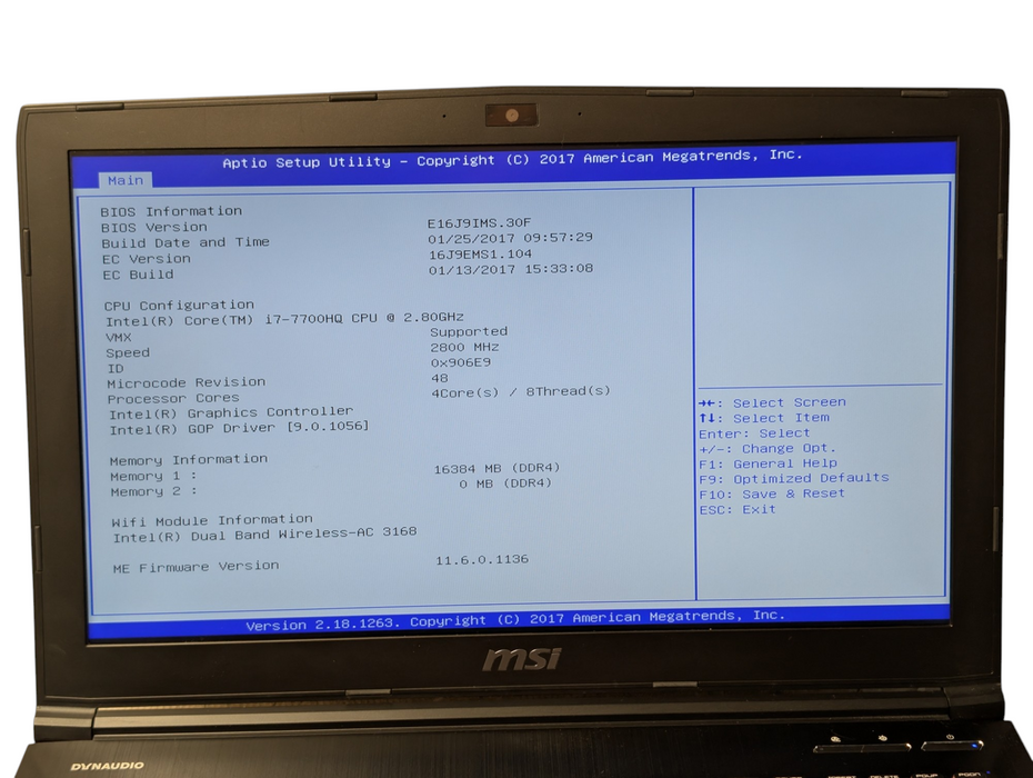 MSI GE62 7DR Apache Intel Core i7-7700HQ 16GB RAM 256GB SSD + 1TB HDD - BudLap