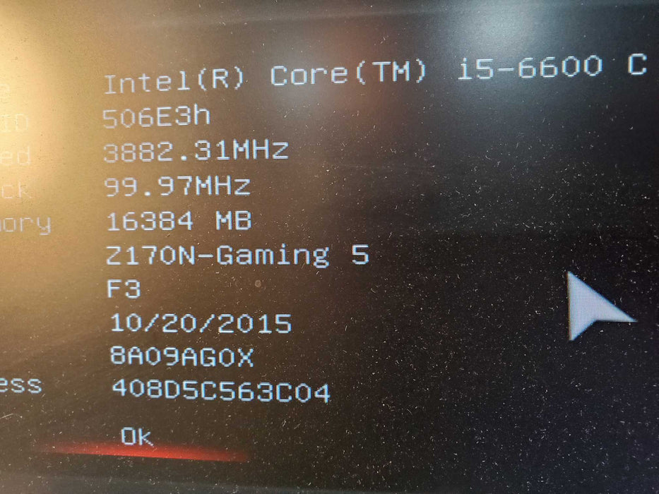 Custom PC, Gigabyte Z170N-GAMING 5, i5-6600, 16GB RAM, 256GB SSD+200GB HDD