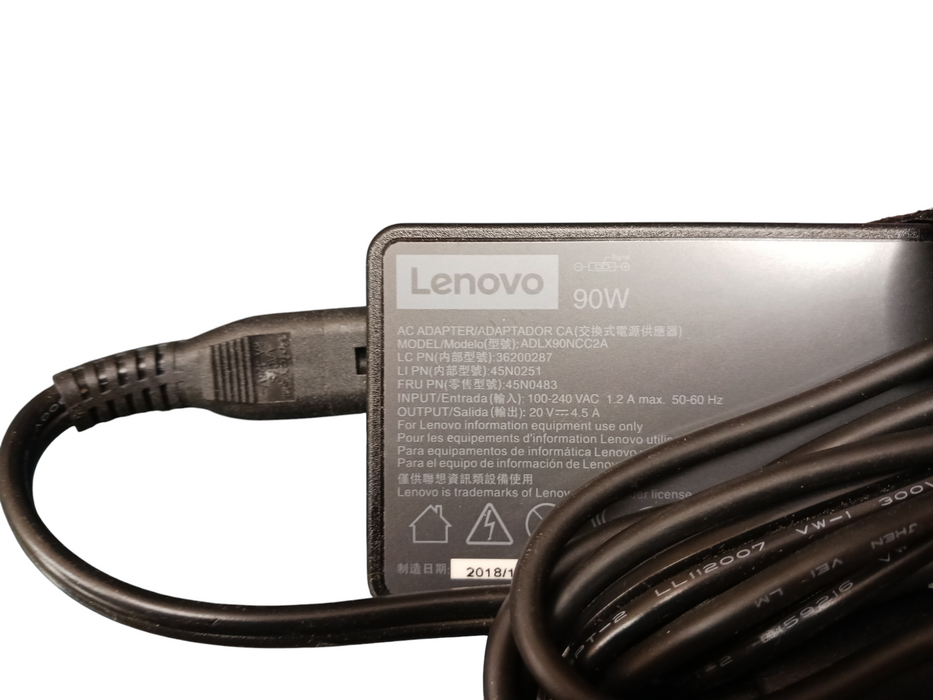 Lot of 15x Lenovo 90W 20V 4.5A Yellow Square Tip AC Adapter Charger