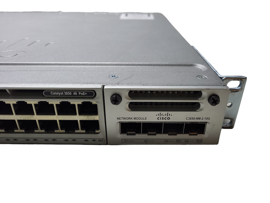 Cisco WS-C3850-48F-S | C3850-NM-4-10G Mod | 2x1100W PSU  Q$