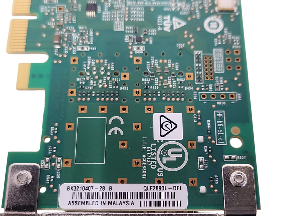 Dell Qlogic QLE2692L-DEL Dual Port 16GB FC Adapter 0P3T0T, LP bracket _