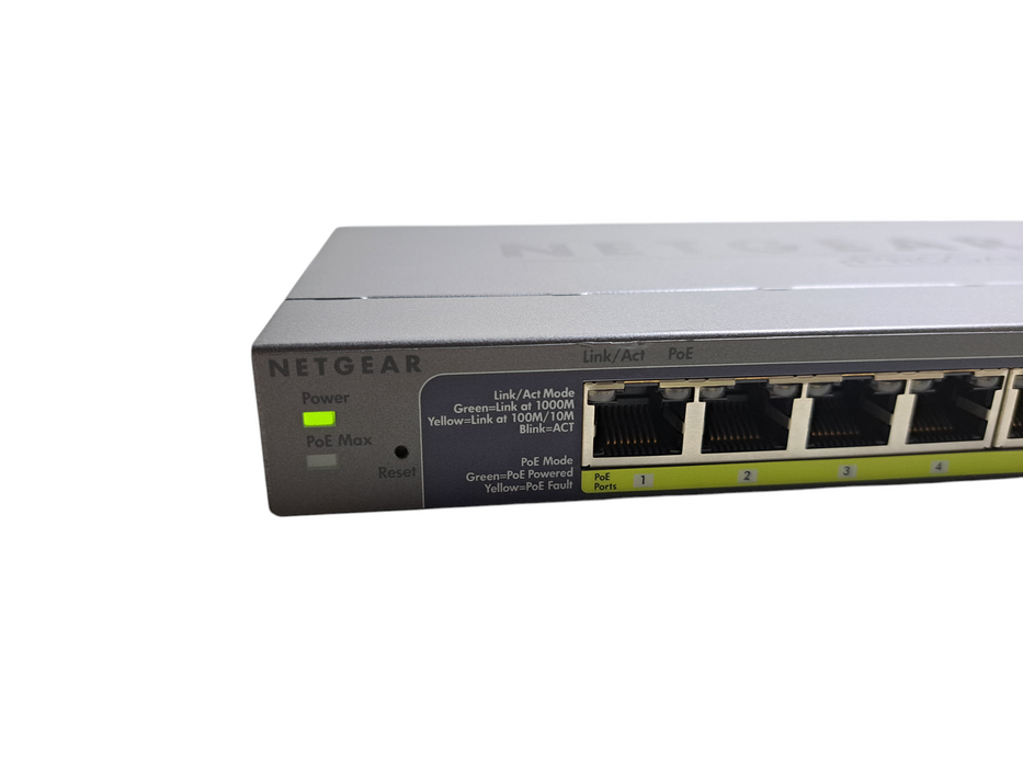 Netgear Prosafe GS110TP | 8-Port Gigabit PoE Smart Switch w/ 2x SFP