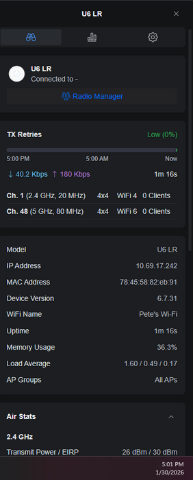 Ubiquiti UniFi (U6-LR) Wi-Fi 6 Long-Range Dual Band Access Point )