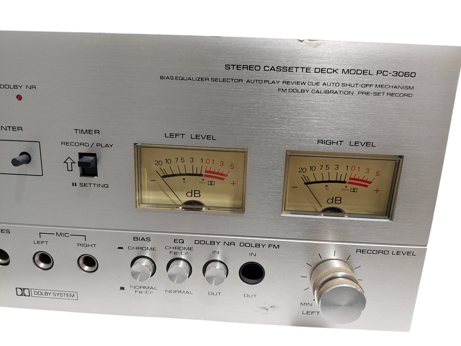 Vintage Toshiba Stereo Cassette Deck Model: PC-3060 =