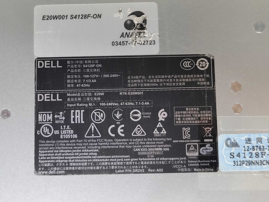 Dell S4128F-ON 28 Port 10Gb SFP+, 2x 100Gb QSFP28 Layer 3 Switch, READ