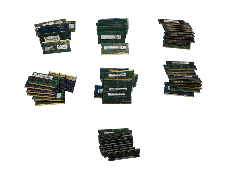 Lot of 70x Various Brands 4GB PC3/PC3L SODIMM (Laptop RAMs) $