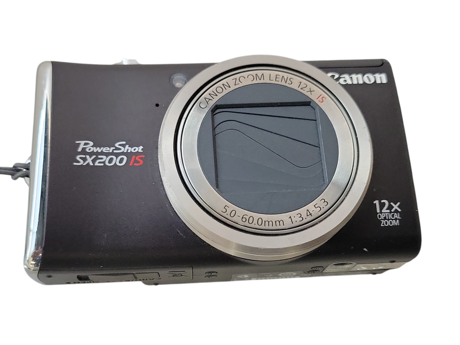 Canon PowerShot SX200 IS 12.1MP Digital Camera, READ _