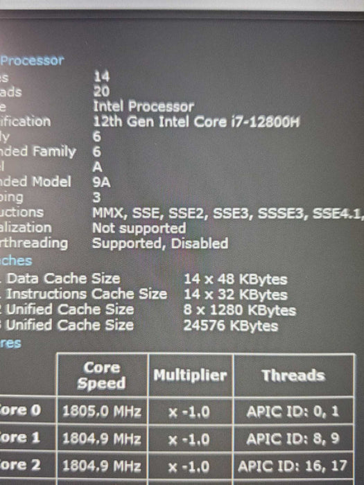 Dell Latitude 5531, i7-12800H, 32GB DDR5, 256GB SSD, GeForce MX550  Lap200
