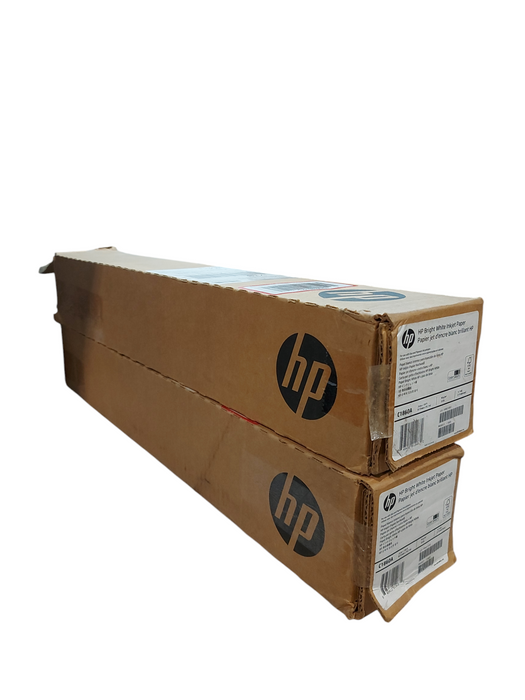 Lot 2x HP C1860A Bright White Inkjet Paper 4.7 mil 24" x 150' ft  - OPEN BOX Q