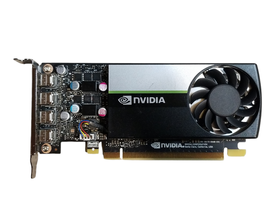 Nvidia Quadro T1000 4GB GDDR6 Graphics Card - 4x MiniDP Low Bracket