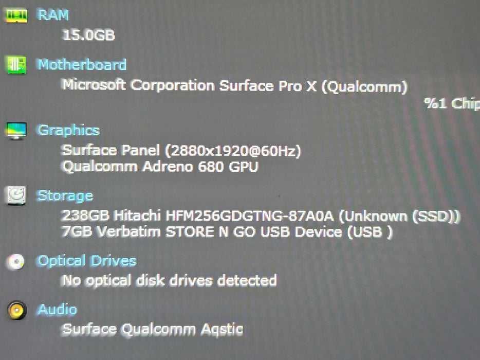Microsoft Surface Pro X with LTE Advanced SQ1 16GB RAM 256GB SSD READ β Lap200