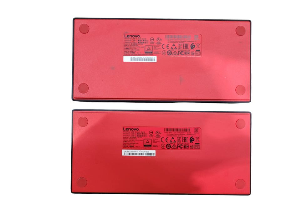 Lot 2x - Lenovo ThinkPad LDC-G2 USB-C Dock Gen 2