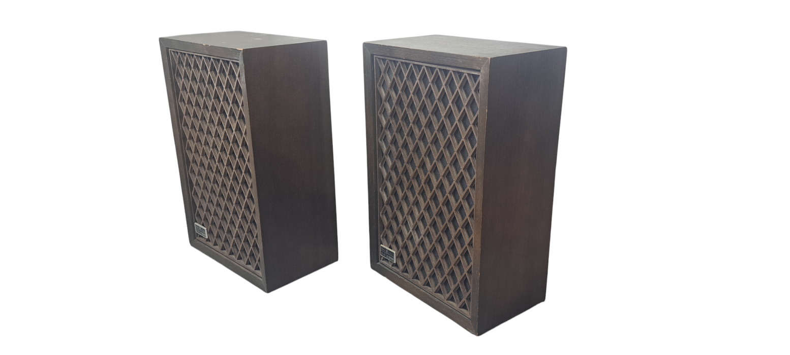 Pair of Vintage Sears 6.5-inch Air Suspension Speakers