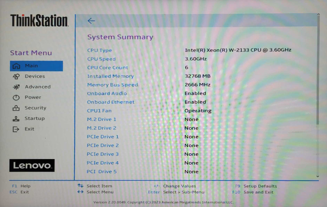 Lenovo P520 Xeon W-2133 3.60GHz 32GB RAM 2TB HDD Quadro K2000 GPU, READ _