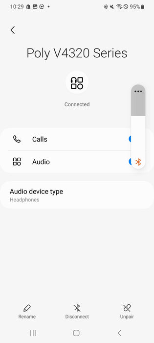 Plantronics Voyager 4320 UC Bluetooth Wireless Headset only _
