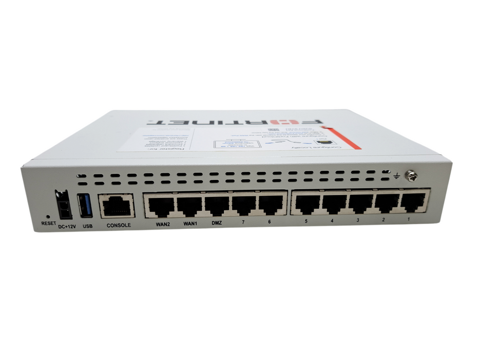 Fortinet FortiGate FG-60E Network Security Firewall w/ Power Adapter *READ* )