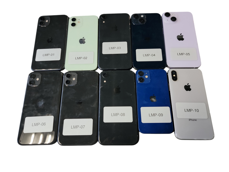 Lot of 10x Apple Phones [Parts | X & Up | A Condition][LMP-1] (