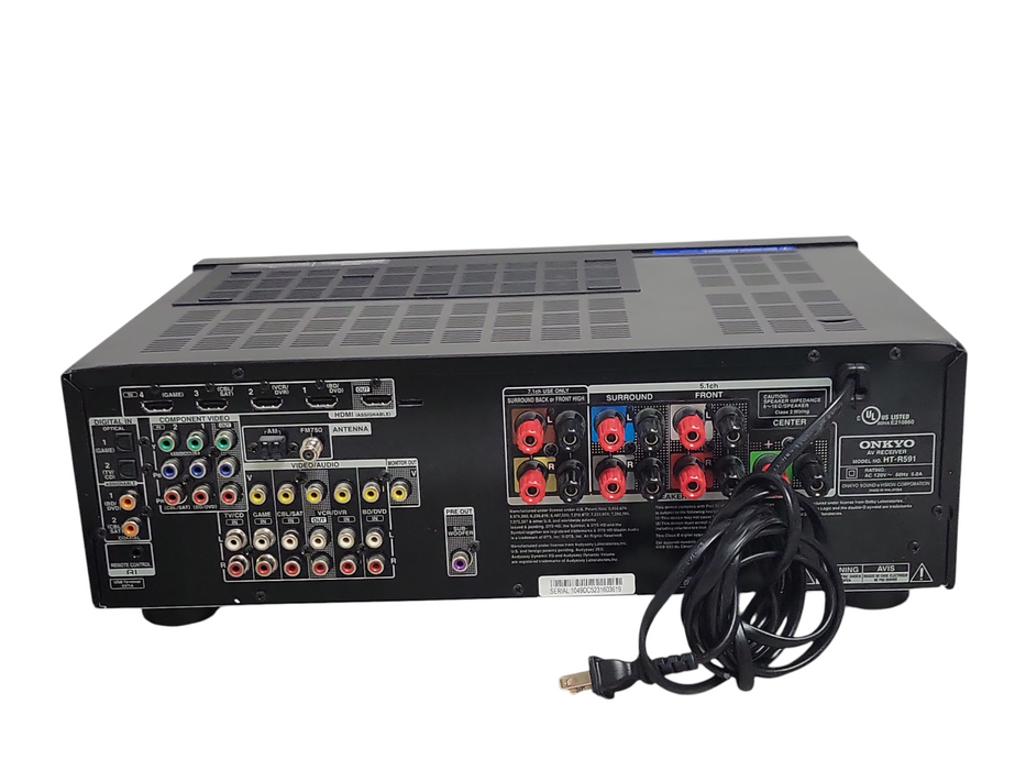 Onkyo HT-R591 Home Theater HDMI AV Receiver No Remote _