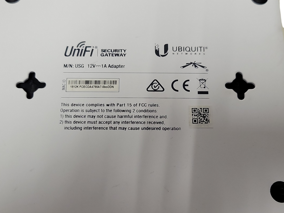 Lot of 2x Ubiquiti UniFi Security Gateway 1000Mbps USG NO POWER ADAPTER SEE _