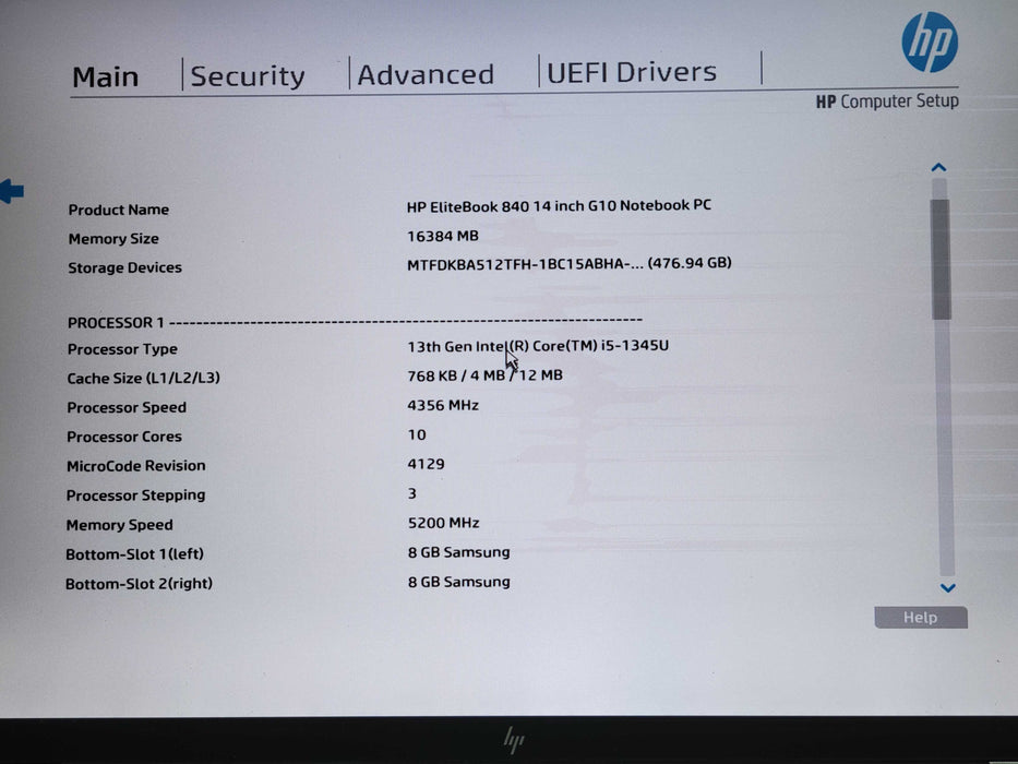 HP EliteBook 840 14 G10 i5-1345U 16GB RAM, 500GB nVME, See detail _ Lap200