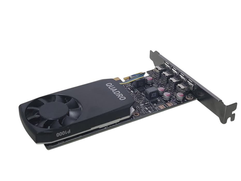 Nvidia Quadro P1000 4GB GDDR5 4 x Mini-DP Video Card, FH Bracket _