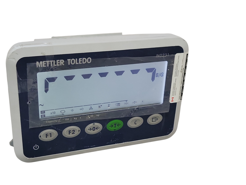 Mettler Toledo BBA231-3B150a IND231 WEIGHING SYSTEM DISPLAY ONLY, READ _