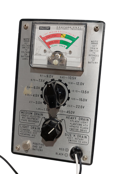 Mallory Professional Battery Tester Model: BT20A =