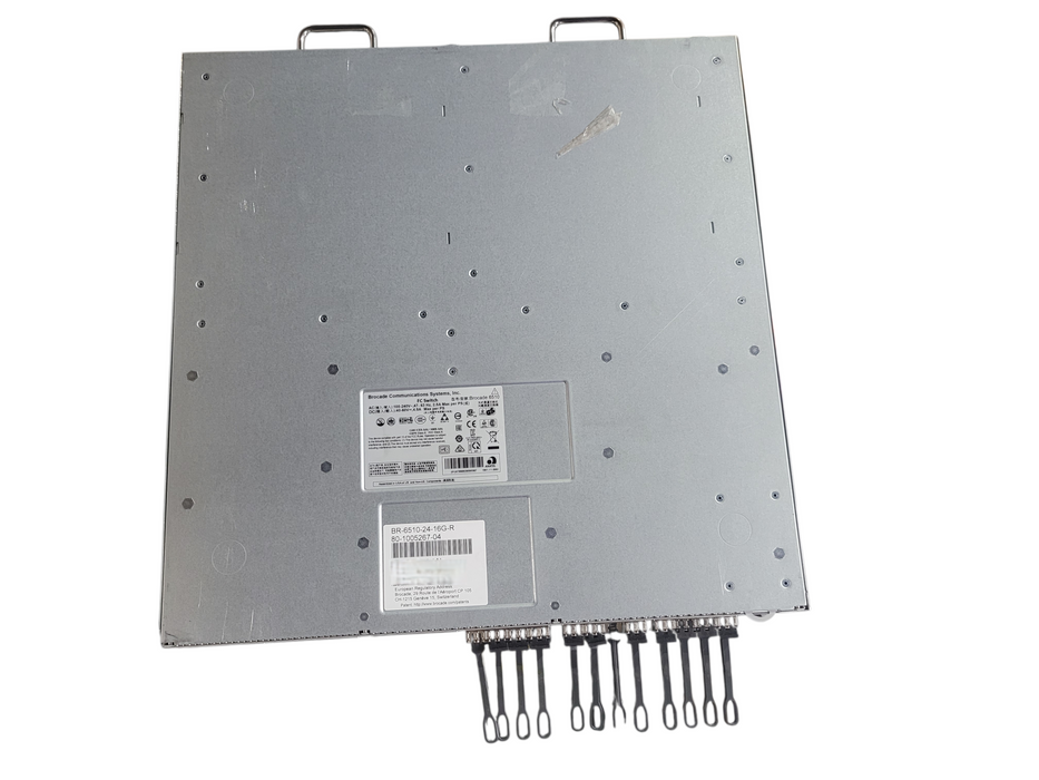 Brocade 6510 BR-6510-24-16G-R Fibre Channel Switch – 24 Active Ports, 2x PSU