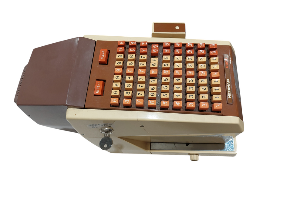 Vintage Hedman 2300 FE Electric Cheque Writer LR-4866 =