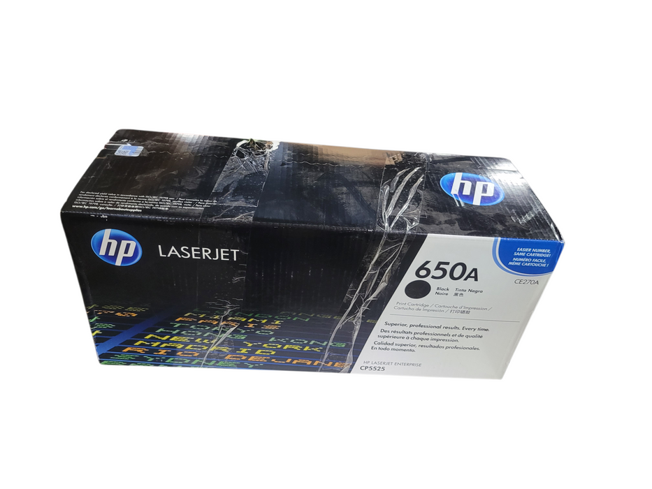 Genuine Sealed HP 650A Black Toner Cartridge HP LaserJet