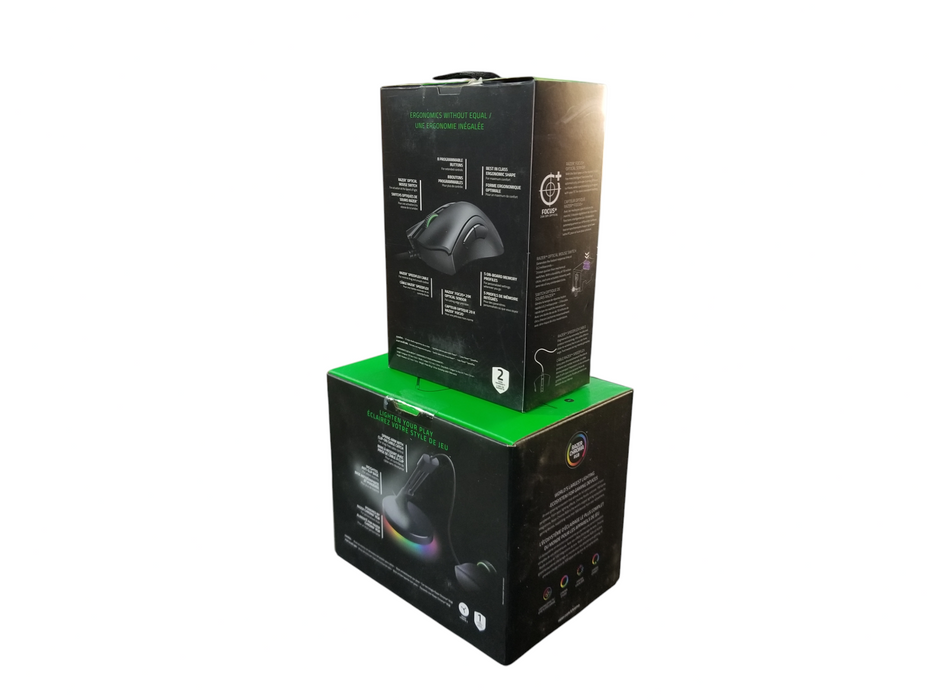Razer Bundle: Gaming Mouse DeathAdder V2 Wired + Mouse Bungee v3 Chroma - New