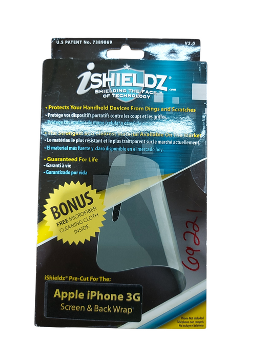 Lot 8x iSHIELDZ Apple iPhone 3G/3GS Screen Protector