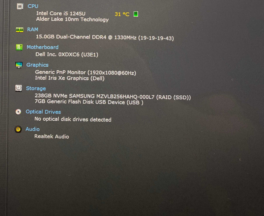 Dell Latitude 7430 TOUCH Core i5-1245U@1.60GHz 16GB RAM 256GB SSD  Lap200