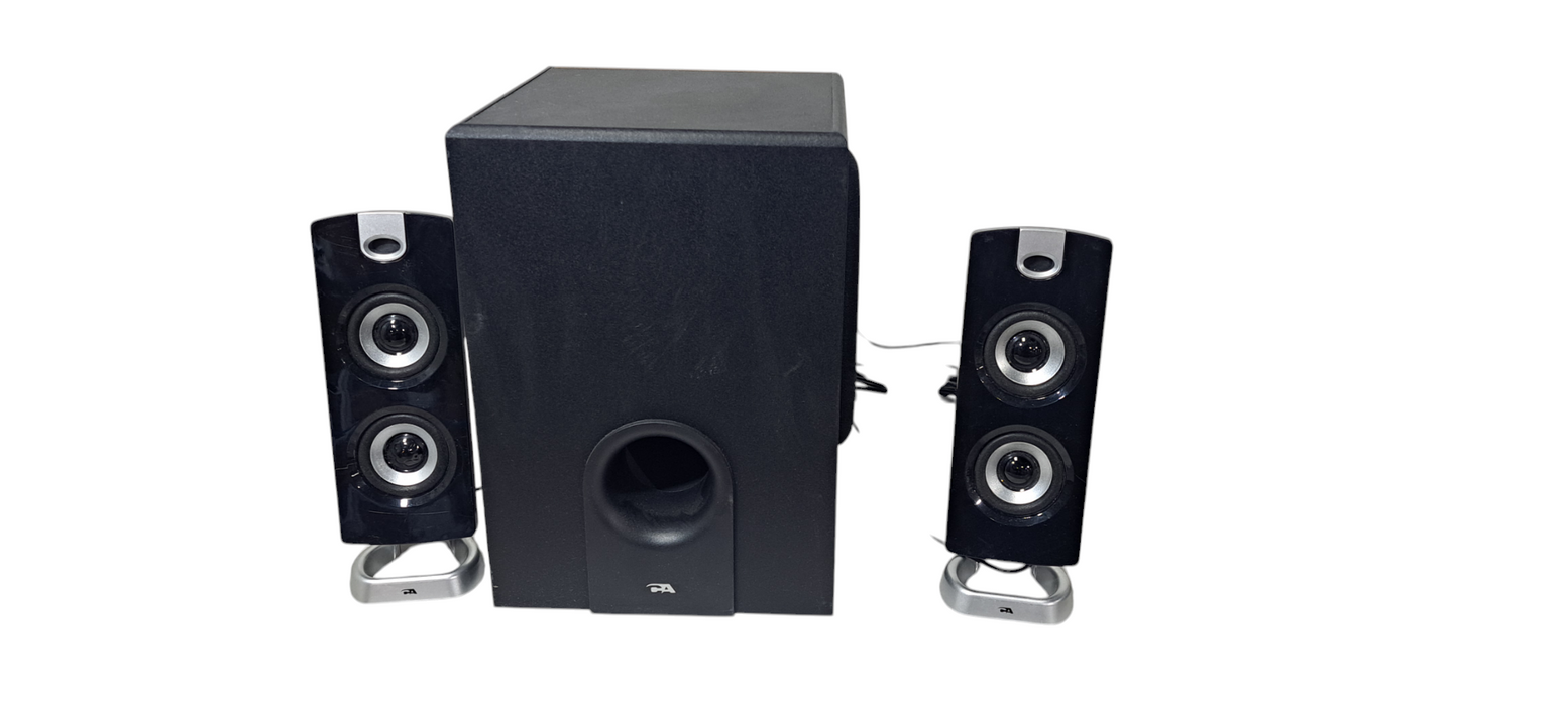 Cyber Acoustics CA-3602 Desktop Computer Speaker Sound System Subwoofer Contr