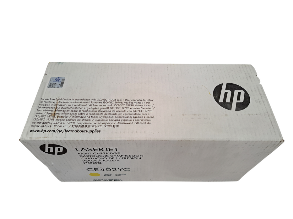 GENUINE HP CE402YC YELLOW TONER CARTRIDGE HP 507A FACTORY SEALED BOX M551 )