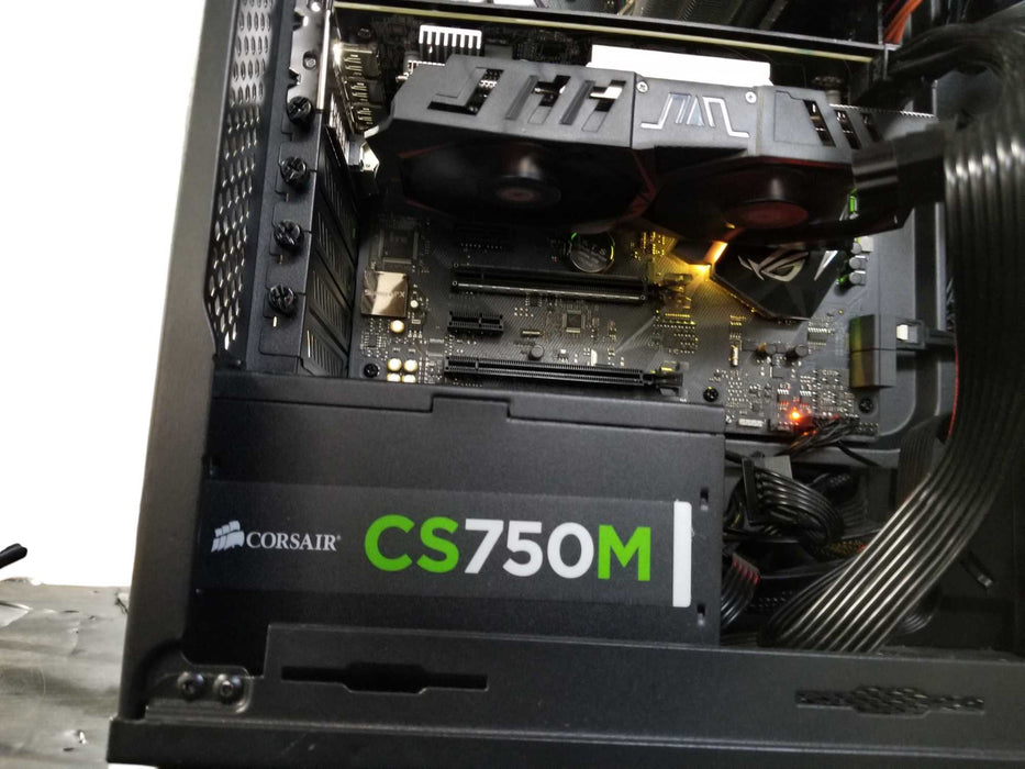 Custom PC Asus ROG B350-F Gaming, Ryzen 7 2700X, RX580 GPU, 8GB RAM, 500GB