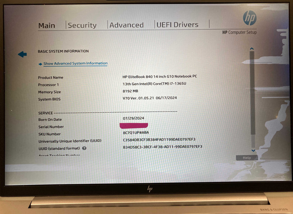 HP EliteBook 840 14 G10 i7-1365U 8GB DDR5 Damaged LCD For Parts/Repair READ  Lap200