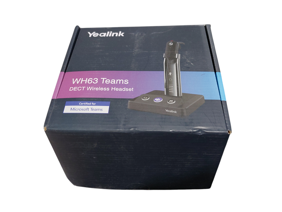 Yealink WH63 Teams DECT Wireless Headset Model: WHM631  Q=