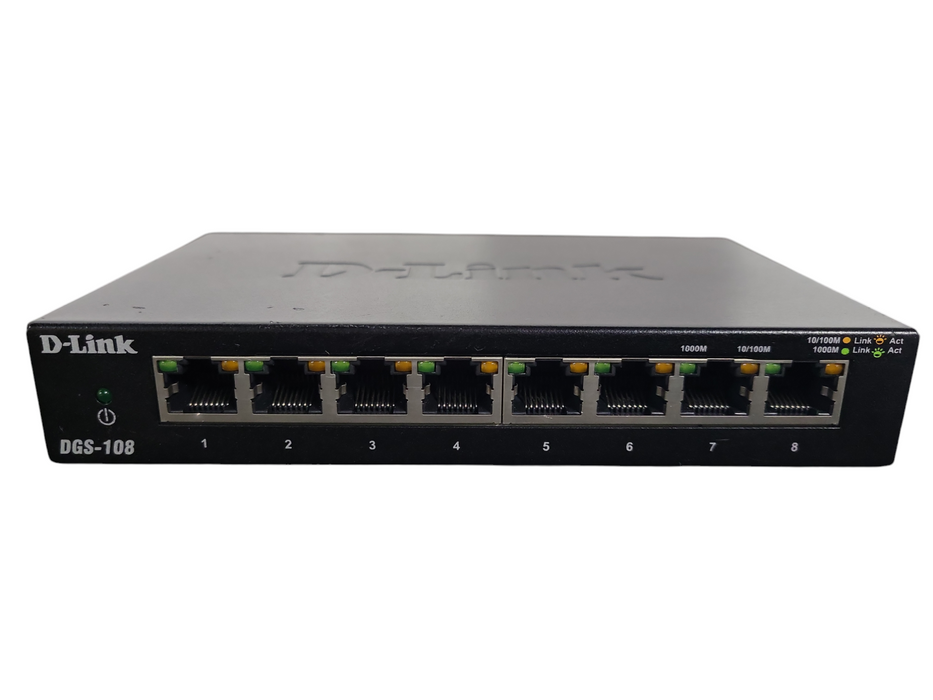 D-LINK DGS-108 8 Ports Gigabit Ethernet Switch with !