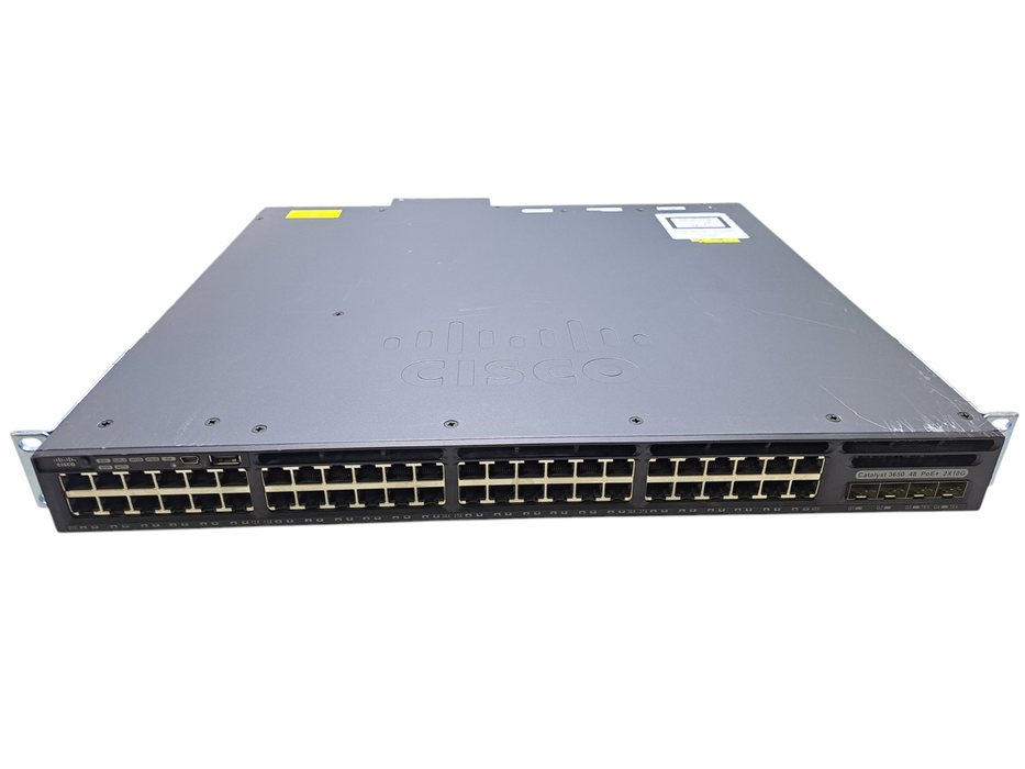 Cisco WS-C3650-48FD-S V05 | 48x Gigabit PoE+, 2x10G SFP+ Switch w/ 1x 1025WAC