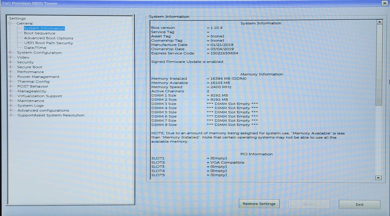 Dell Precision 5820 Tower, Xeon W-2123 3.60GHz, 16GB DDR4, K4200, 950W