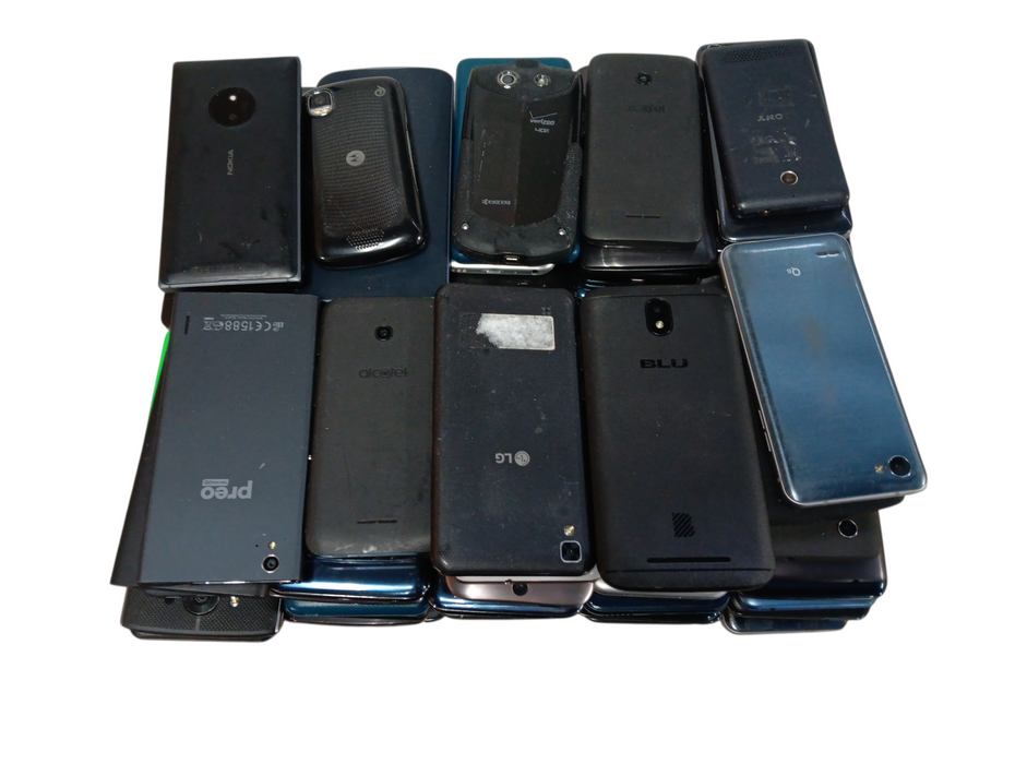 Lot of 100x Mixed Android/Windows Phones [Micro USB / AS-IS]