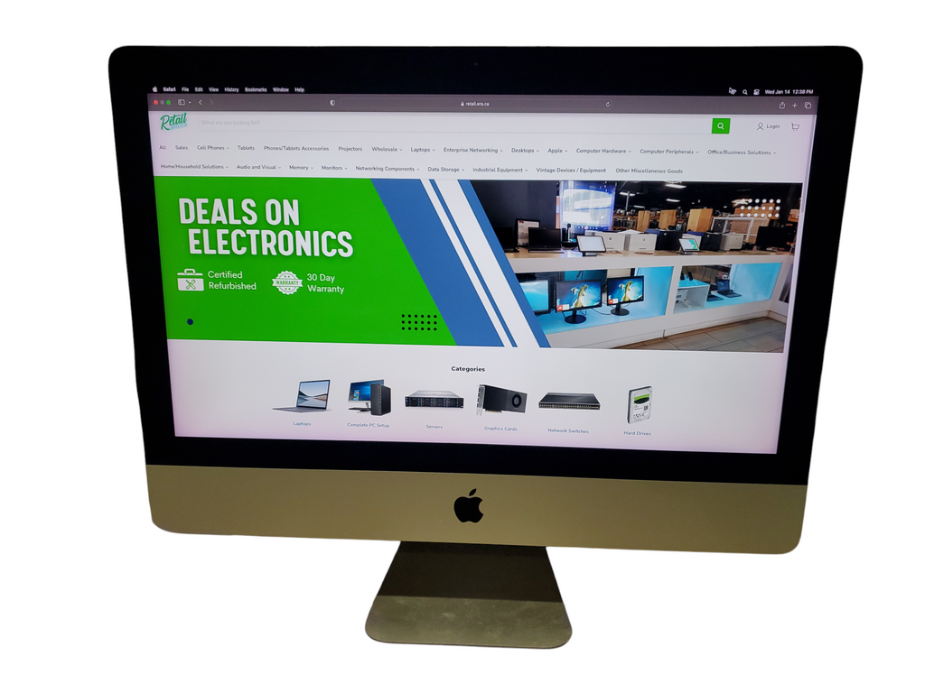 Apple iMac 21.5 4K A1418 2017 Core i5-7400 3.0GHz 8GB RAM 1TB HDD