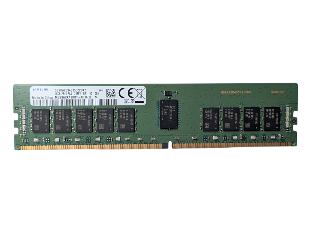16GB DDR4 Server RAM Memory Samsung 16GB 2Rx8 Pc4-2666V-RE1-12-DB1